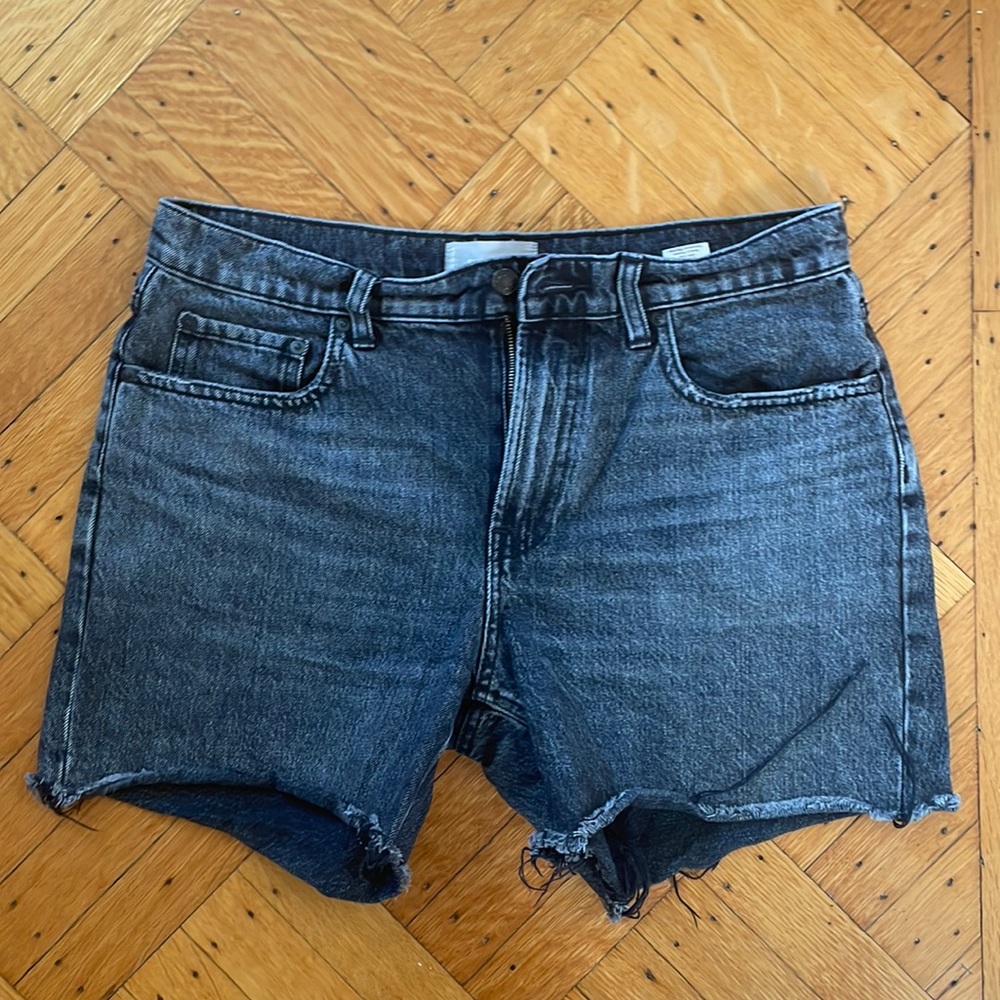 Everlane Black/gray denim short size 30